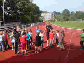 Training auf dem Sportplatz