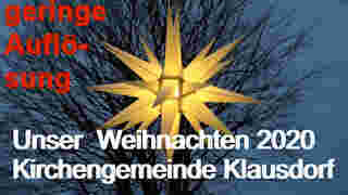 Video: Unser Weihnachten 2020 in geringer Auflösung